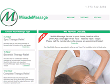 Tablet Screenshot of miraclemassage.net